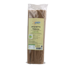 Spaghetti di grano antico Timilia  gr 500 trafilata al bronzo ed essiccata lentamente a bassa temperatura